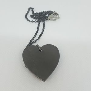 GASOLINE GLAMOUR Jewelry - Gun metal cone spike heart necklace small new GASOLINE GLAMOUR Jewelry - Gun metal cone spike heart necklace small new